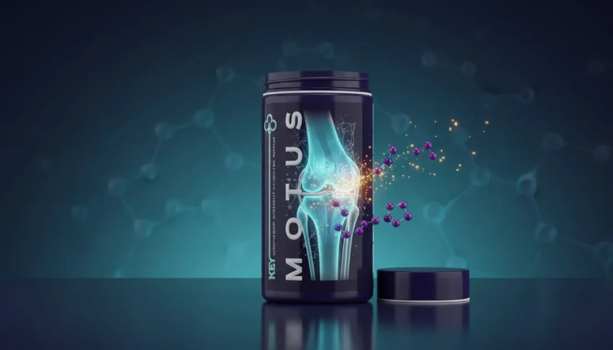 KEY MOTUS - пептидный комплекс для суставов и связок с IPH AEN, глюкозамином и МСМ, 90 капсул