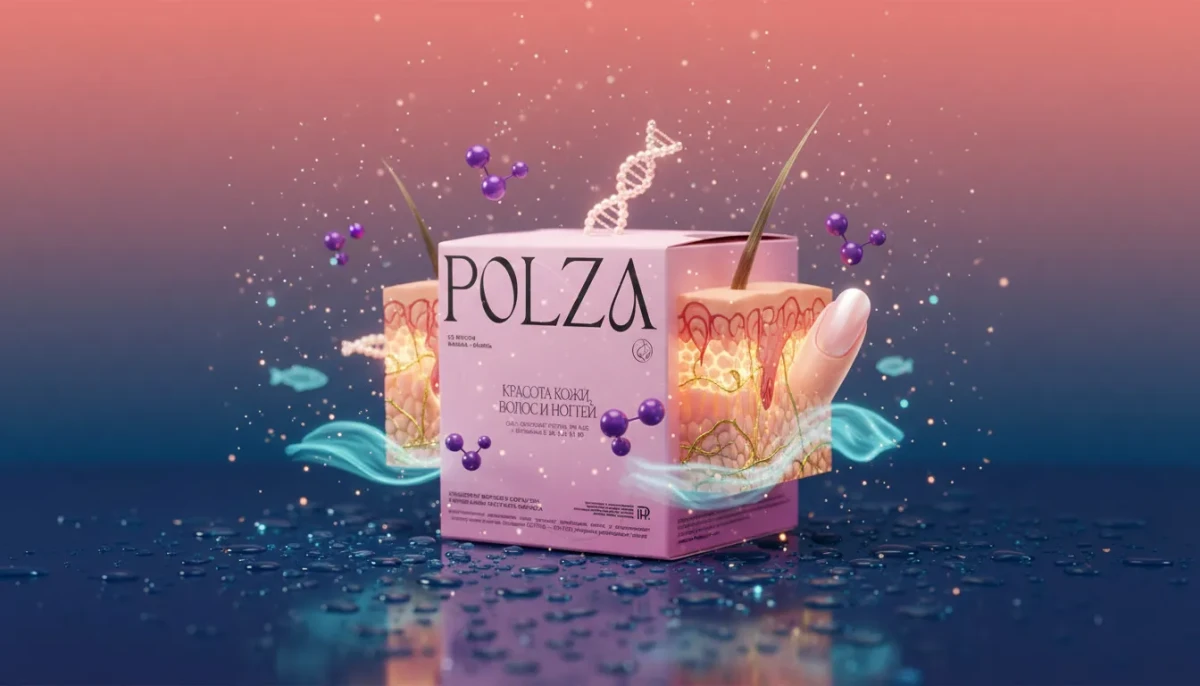 Морской Коллаген для кожи IPH REG - MyPolza Морской Коллаген для кожи MyPolza с пептидом IPH REG и экстрактом жемчуга, 30 саше, вкус малина-ваниль