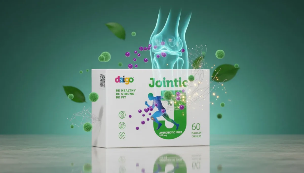 Daigo Jointic - первый в мире аминобиотик для суставов Daigo Jointic - первый в мире аминобиотик с натуральным пептидом хлореллы для суставов, упаковка 60 капсул